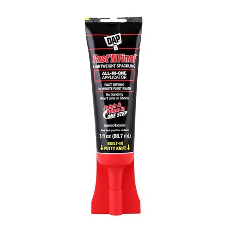 DAP 3 oz Fast N Final Ready to Use Off-White Lightweight Spackling Compound; Pack of 6 1014865